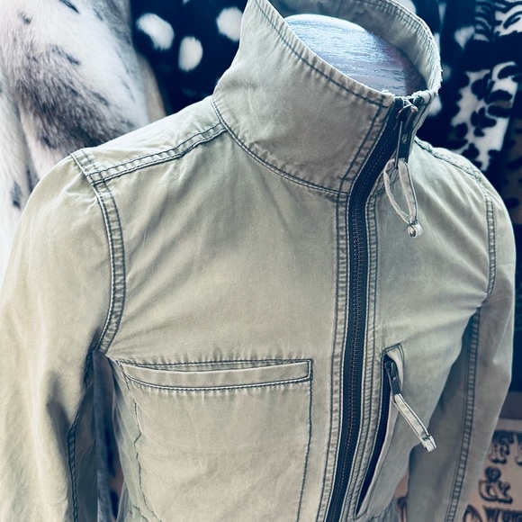 Madewell Cargo Canvas Army Green Surplus Jacket - Picture 7 of 8